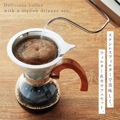 ブリューコーヒー 耐熱ドリッパーセット 400ml.|s1